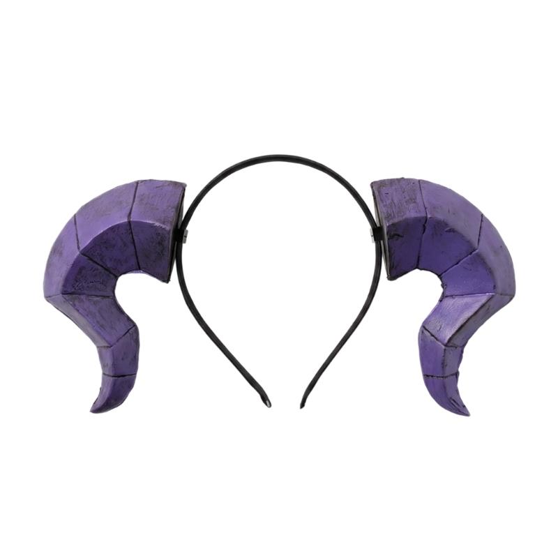 Bandeau Cornes de Diable Déguisement Halloween, Accessoire Cheveux en Plastique pour Adultes, Enfants, Fêtes et Accessoires de Photobooth