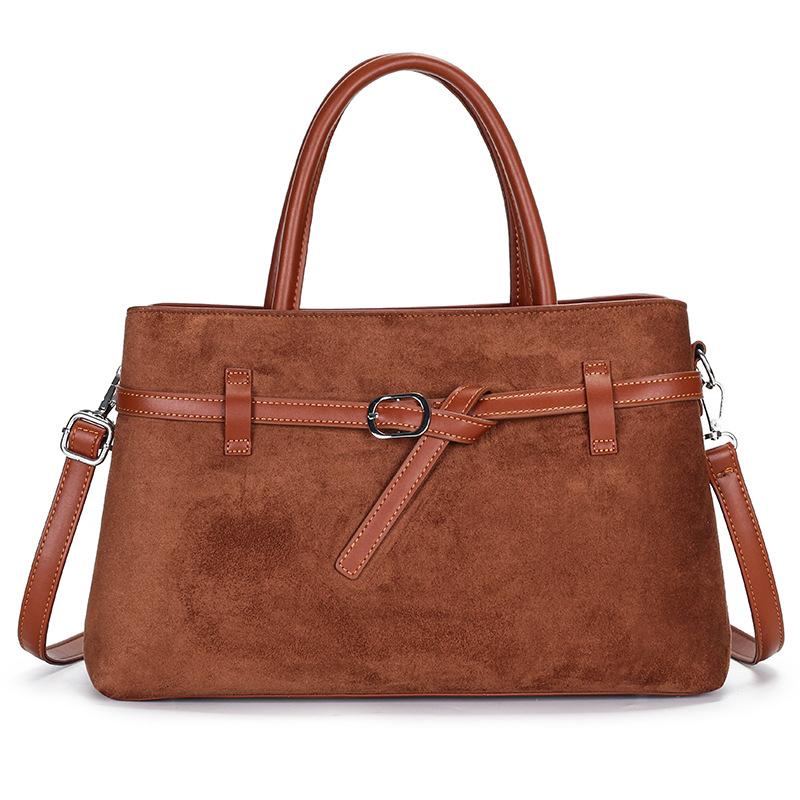Fashion Versatile Retro Shoulder Women S Bag Suede Shoulder Handheld Crossbody Tote Bag