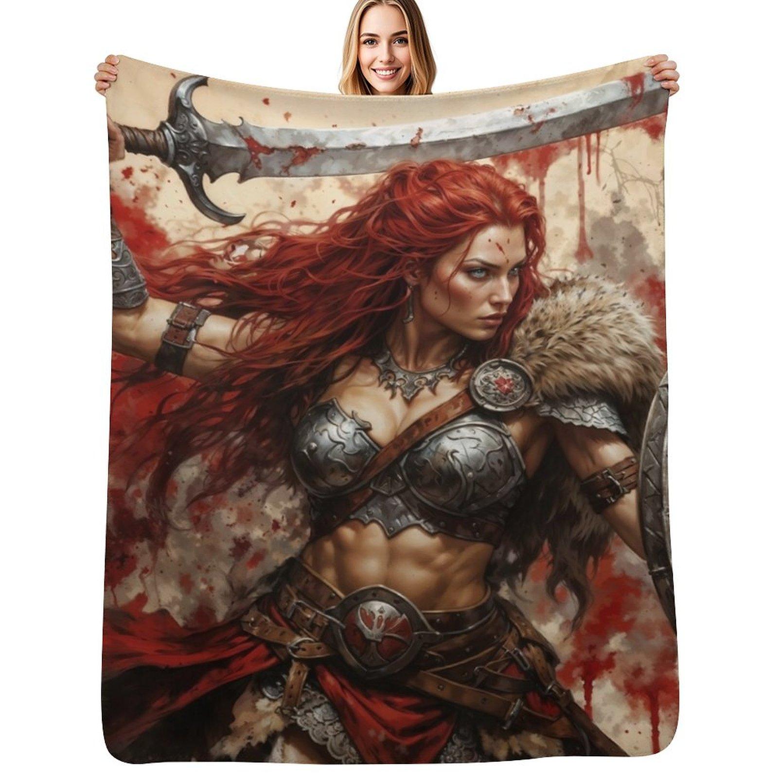 Battle Fury Throw Blanket Ultra Soft Flannel Fleece Blanket for All Seasons Size: 75*100cm, Weight: 230 GSM