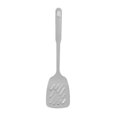 Cooking Spoon Rustproof Smoothly 304 Stainless Steel Spatula Skid Resistant Handle Cooking Spoon for Home Kitchen Steel