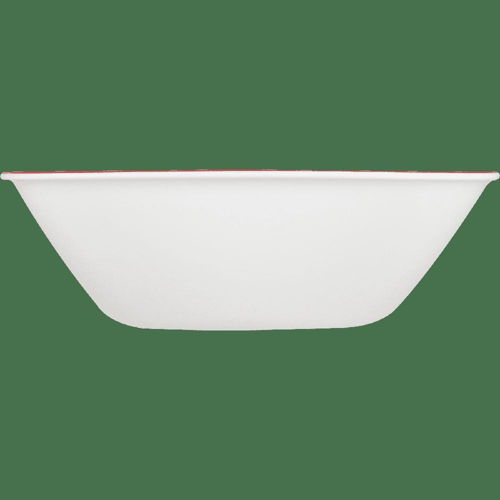 Square Splendor 22oz Microwave Dishwasher Safe Soup Cereal Bowl Ultra Hygienic Non-Porous Easy Clean Durable Glass Dinnerware