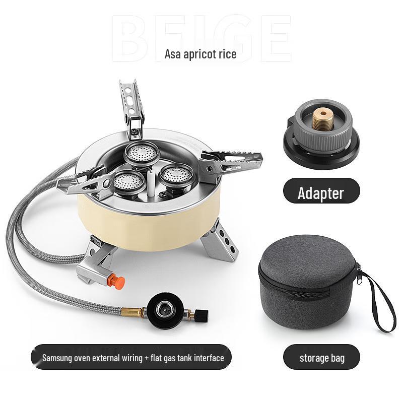 NuFeng Outdoor Portable 3-Head Camping Gas Stove