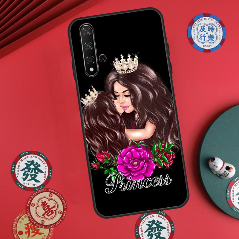 

Baby Mother Brown Girl Family For Huawei Nova Y73 Y72 Y90 Y70 Y60 Y91 Y61 12s 12i 11i 8i 9 10 SE P40 Lite P60 P30 Pro Case Huawei P30 Lite