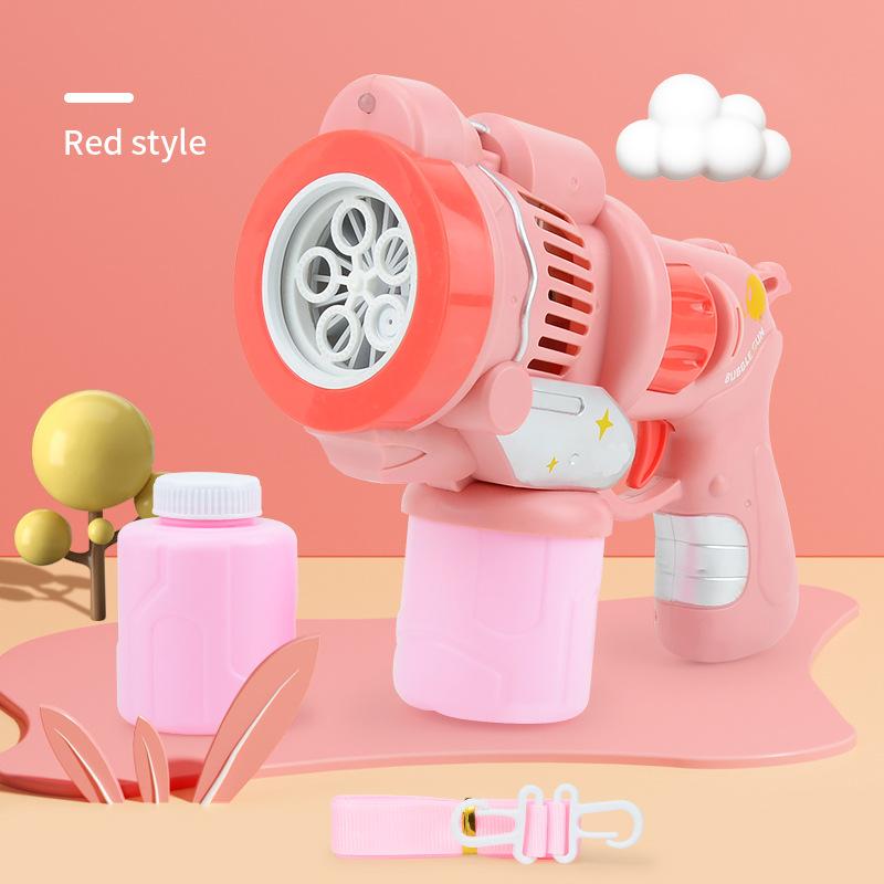 Multifunctional Light And Music Bubble Machine, Handheld Simulated Eight-Tone Model, Children'S Outdoor Bubble Blowing Toy
