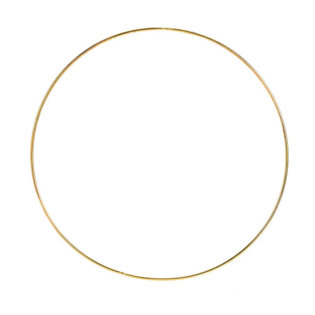 Large Gold Metal Floral Hoop Wreath Round Frame Embroidery Ring for Wedding Christmas Wall Hanging