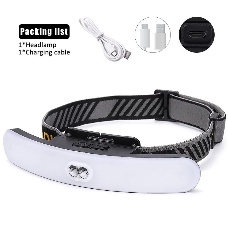 LED Wimpernlicht Stirnlampe Wiederaufladbar Wimpernverlängerung Veredelungslampe Augenschutzlicht Schattenloses Nageldesign Augenbrauen Lippen Tattoo