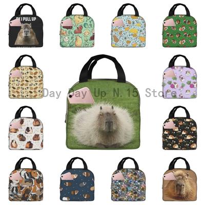 Cute Capybara Lunch Bag Men Women Cooler Thermal Insulated Lunch Boxes for Office Travel