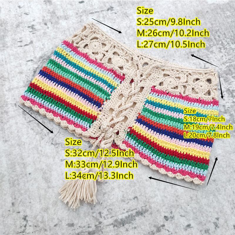 Handmade Crochet Bikini & Mini Skirt Set