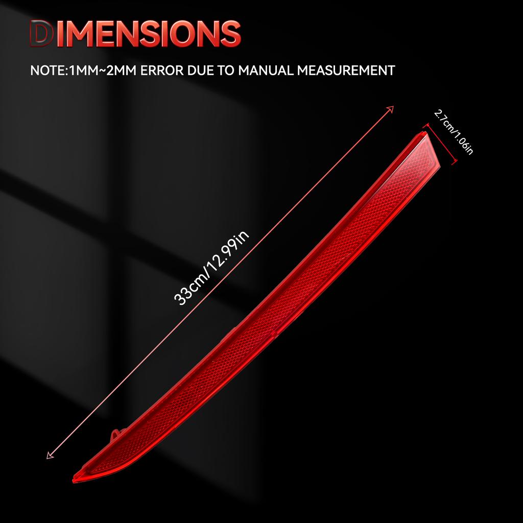 2pcs Left And Right Rear Bumper Reflectors For BMW 3-Ser F30 F31 M Sport 328i 2012-2017 Car Accessories 63147847166 63147847165