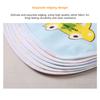 2/5Pcs Baby Cartoon Snap Waterproof Bib Super Soft Baby Bib Newborn Crystal Velvet Saliva Towel