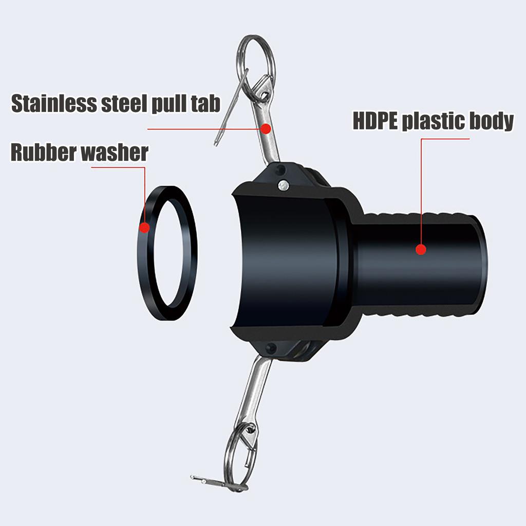 Cam Lock Adapter IBC Tank Quick Connect Internal Cam Lock Fitting Type C Polypropylene Cam Lock Fitting Standard Female Fitti