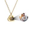 Custom Photo Necklace Gold Sliver Color Steel Love Pendant Personized Image Choker