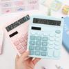 Colorful Solar-Powered Dual Office & Student Calculator