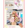 Cartoon Cat Cake Roll Keychain Jewelry Chic Cat Cake Roll Pendant Keyrings Phone Lanyard Key Chain Charm for Bag Purse