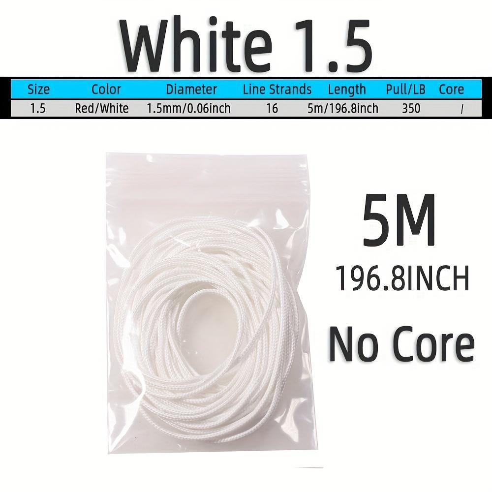

5 м полиэтиленовая плетеная леска, прочная вспомогательная веревка с полым сердечником для привязывания крючка для отсадки, морская/дайвинг, подводная рыбалка, аксессуары для морской рыбалки