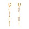 2026 Minimalist Style Melon Seed Chain Tassel Earrings 18K Gold Plated Waterproof Earrings for Women Daily Jewelry Accessories