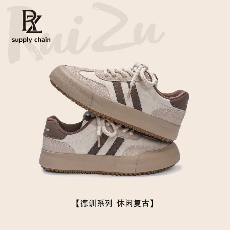 

Maillard women s autumn new low-top platform sports board shoes versatile casual retro 40 бежевый