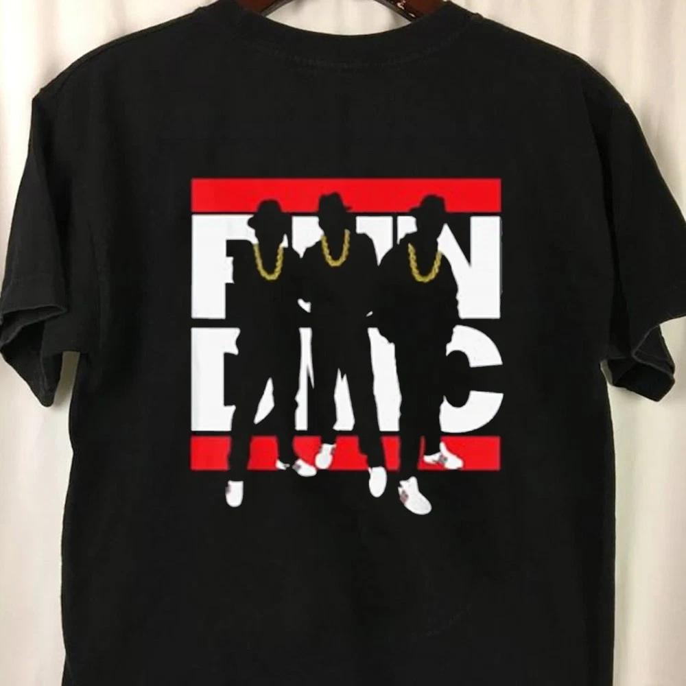 Run DMC Rapper Group Tee, Retro Run-D.M.C Hip Hop Group Tee, for 80s Rap Fans XS