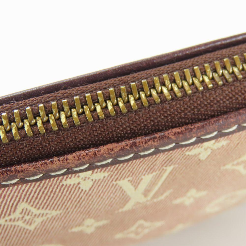 Used LOUIS VUITTON Coin case Pochette Cre M62996 Monogram Ideal sepia Brown With key ring