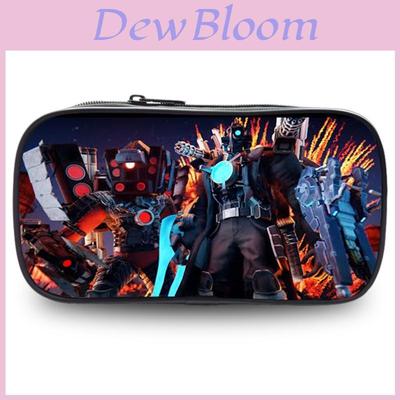 Stylish Titan Tv Print Pen Case Large Capacity Polyester Pencil Pouch For Students