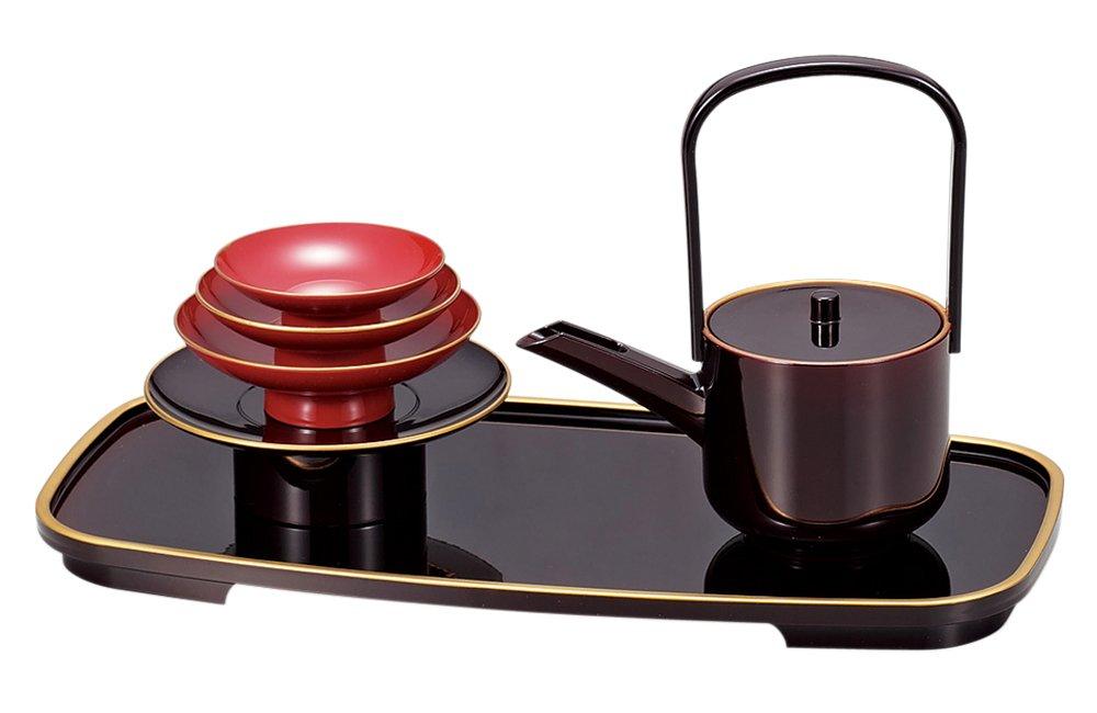 

Yamanaka Uruma New sake 3861 Lacquerware, Lacquerware, Oval, Year s cup, Uruma-buchi gold-lacquerware,