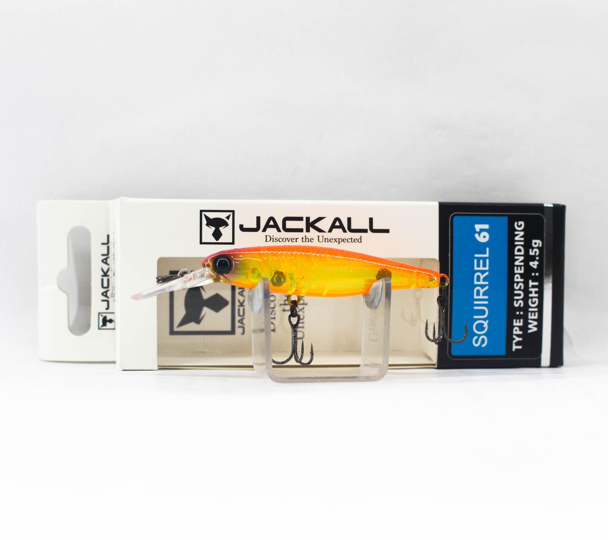 Jackall Squirrel 61SP Воблер-суспендер Огненный Чартрез (5677)