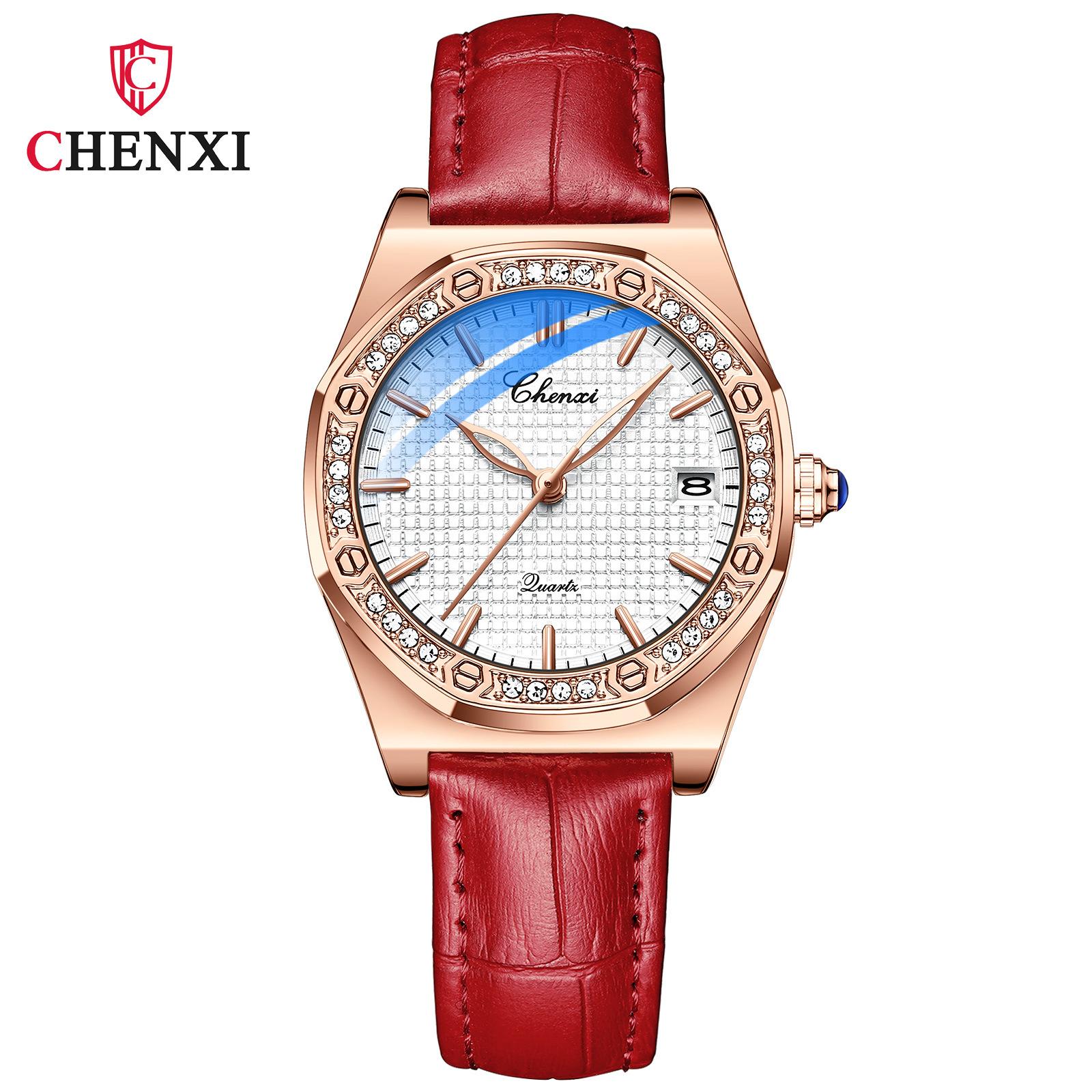 Новые роскошные женские часы топ-бренда с коробкой, женские модные водонепроницаемые часы с календарем, женские кварцевые часы