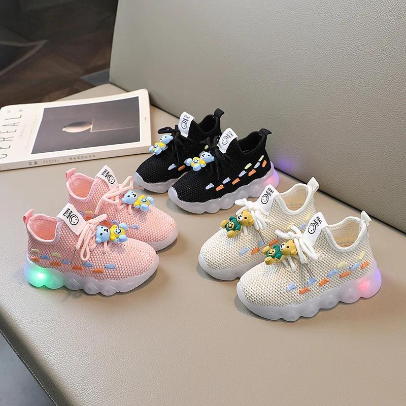Sports Shoes Bear Versatile Baby Shoes Casual Sneakers for Kid Shoe Toddler Boy Shoe Anti-Slippery Tenis Infantil Menino Tênis