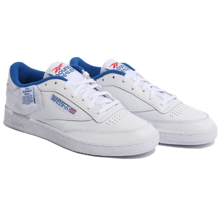 Reebok Balansa x Unisex Club C 85 White Blue Red Retro Lifestyle Sneakers GX6038