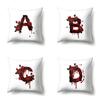 Halloween Polyester Kissenbezug Rose Kopfteil Auto Taille 26 Englische Buchstaben Gedruckter Kissenbezug