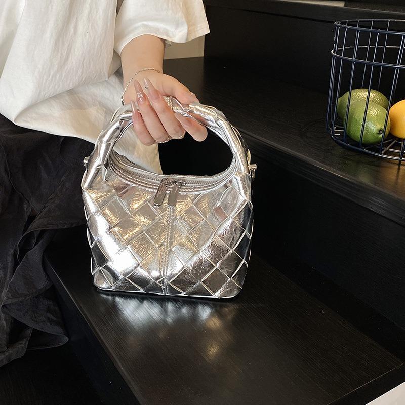 Nischen-Webhandtasche Damentasche Sommer Temperament Diamant vielseitig Pendler Umhängetasche Tide