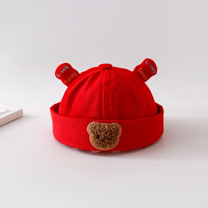 Infant Red Birthday Hat: Festive Spring/Autumn Toddler Cap for Babies