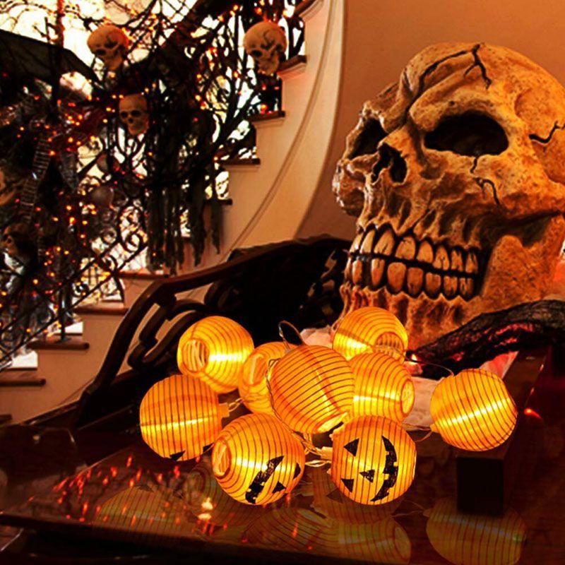 Adorable Led Pumpkin String Fairy Lights For Enchanting Halloween Home Decoration