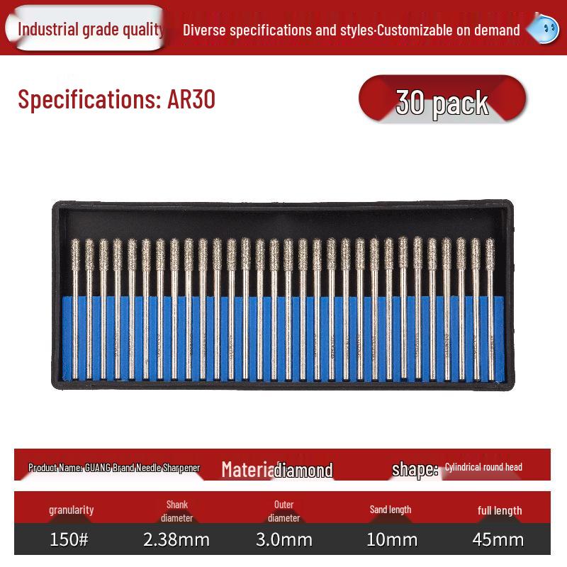 Lin Guang Diamond Electroplated Grinding Needle for Jade Carving and Mold Polishing
