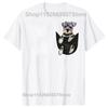 Novelty Awesome Schnauzer Dog In Pocket T Shirts Graphic Cotton Streetwear Short Sleeve Birthday Gifts Summer Style T-shirt Men