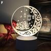 EID Mubarak Acrylic LED Ornament Night Light Ramadan Kareem Decoration Home 2026 Islamic Muslim Festival Party Gifts