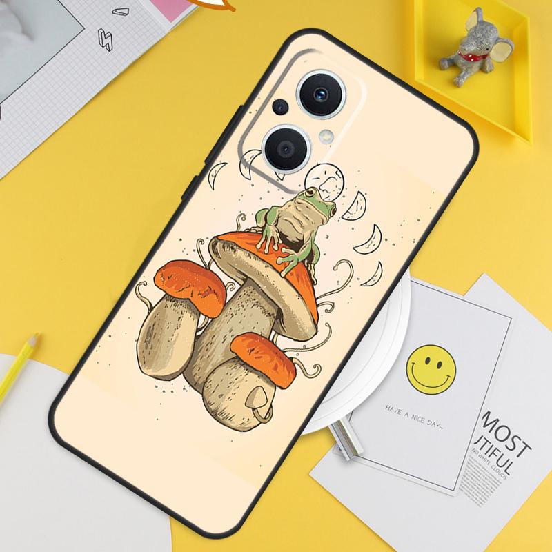 

Эстетика Cottagecore с лягушками Для OPPO Reno 8T 11F 12F 13F 14F 7 8 Lite 10 11 12 13 14 Pro OPPO Find X9 X8 X5 X6 Pro Чехол OPPO Reno10 Pro