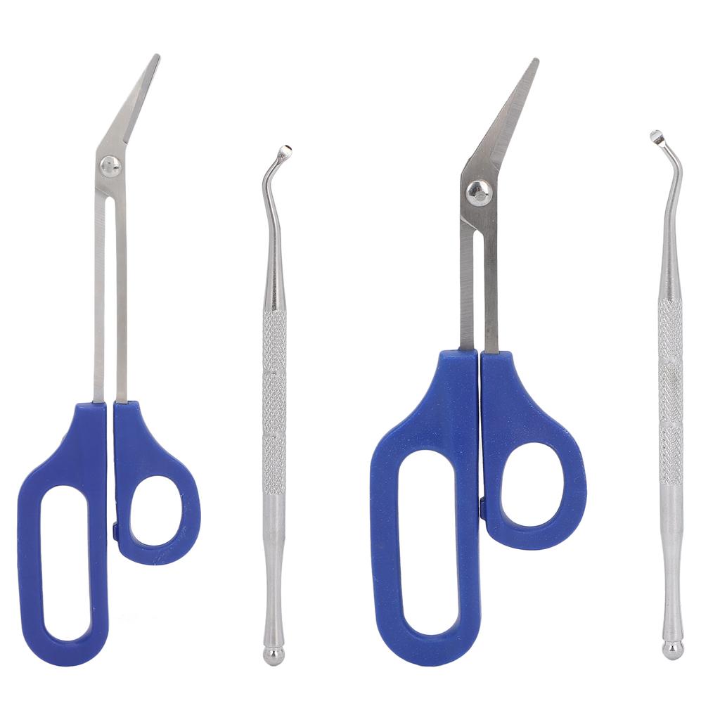 Long Handled Toenail Scissors Ergonomic Toe Nail Clippers Ingrown Toenail File for Elderly Pregnant