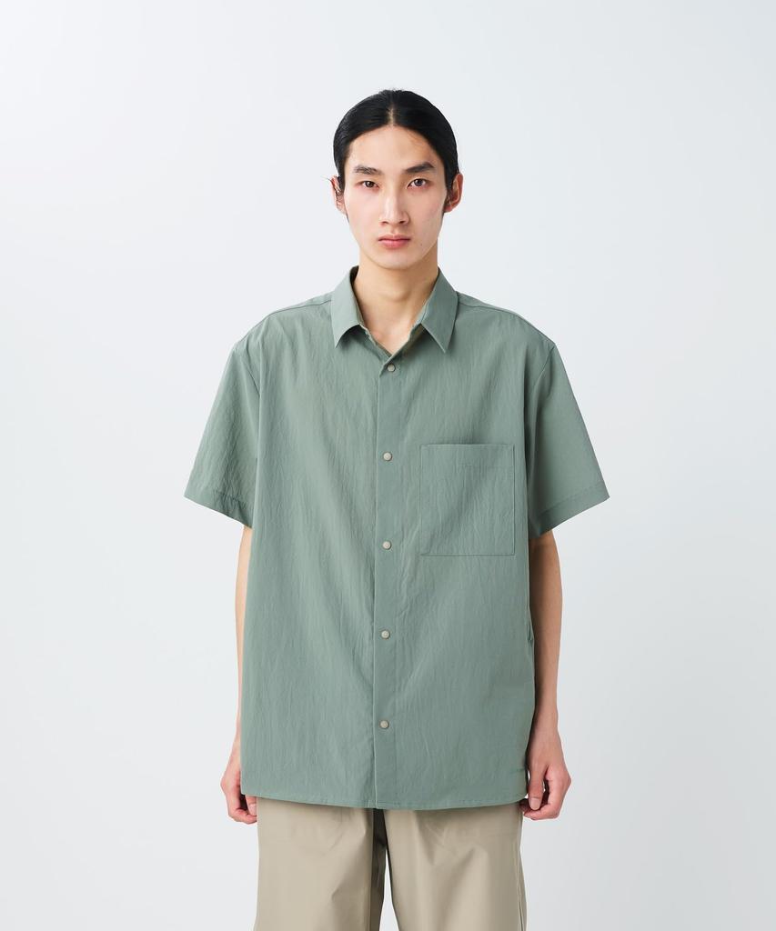 Breathable Quick Dry Shirt Tops Shirt Short Sleeve BLACK M [Snow Peak] S/S SH-26SU008 Men's Women's