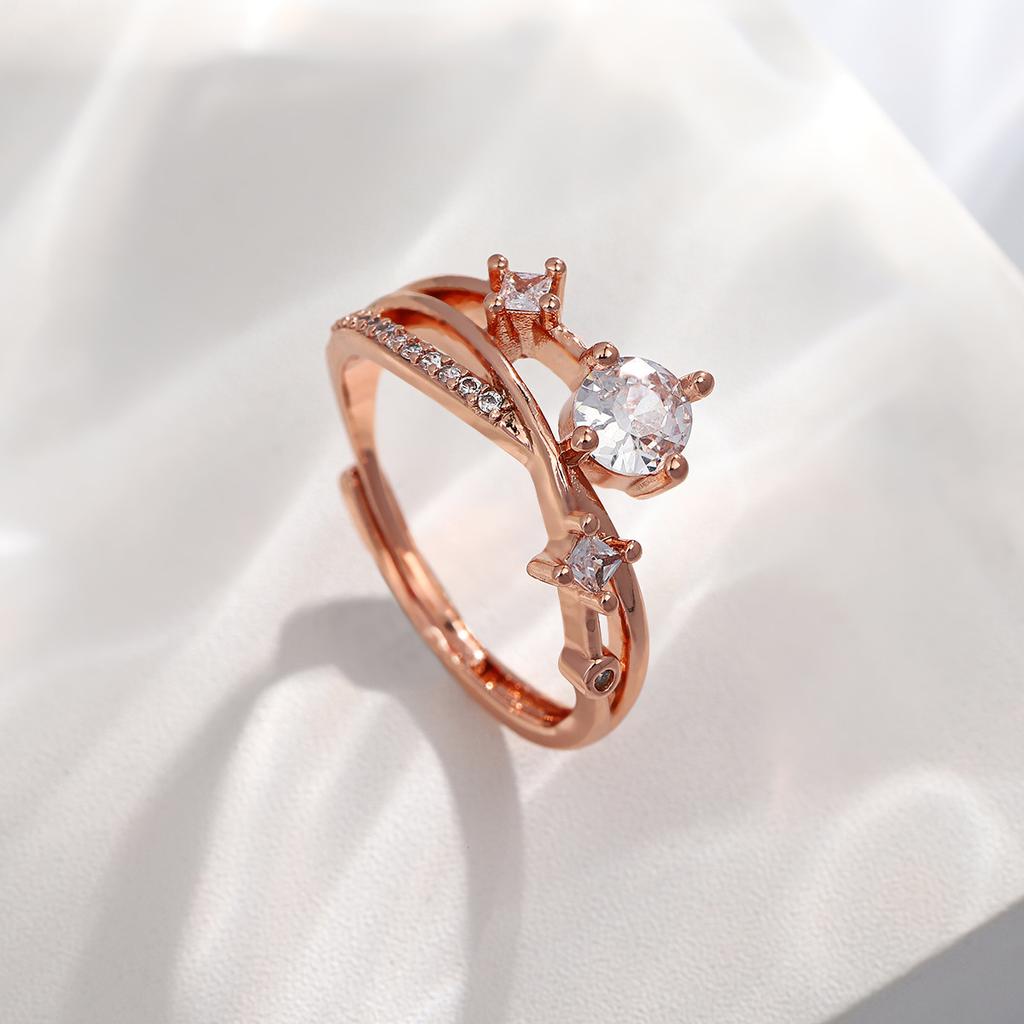 Open Ring Christmas Exaggerated Heavy-duty Adjustable Ring