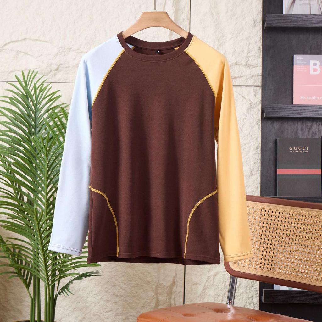 Color Block Double-Sided Plush Hoodie - Warm Autumn/Winter Layer for Couples