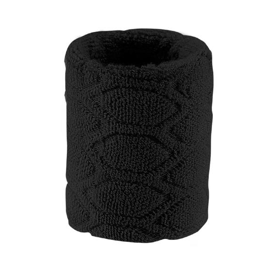 

1 шт. Спортивные напульсники Впитывающие пот Эластичные напульсники Компрессионная манжета на запястье для тенниса, футбола, баскетбола, бега, тренажерного зала чёрный