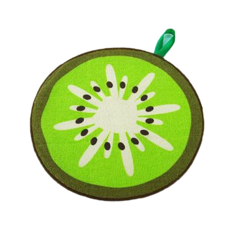 Hanging Towel Quick-Dry Cute Fruit Print Dish Cloth Microfiber Absorbing Wiping Napkin Cloth Kitchen Household Cleaning Tools