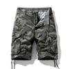 Herren Sommer Freizeithose Camouflage Mehrere Taschen Cargo-Shorts Mittlere Taille Fünf-Punkt-Hose Locker Outdoor Streetwear Große Größen Atmungsaktive Kurze Hosen