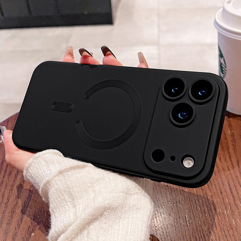 Magnetic Matte Cases For iPhone 11 12 13 14 15 16 17 Pro Max 17 Air 16 Plus For Magsafe Wireless Charge Cover Phone Accessories