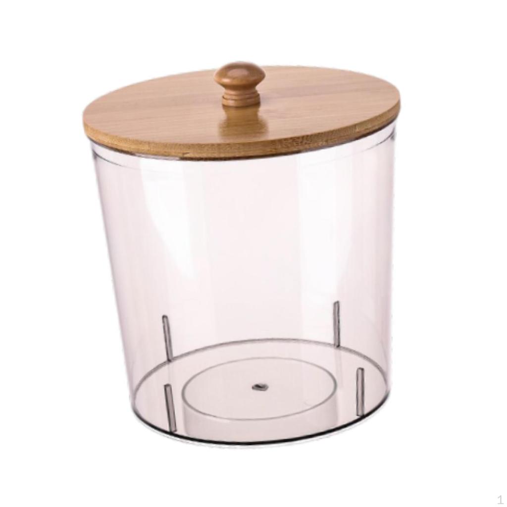 Cotton Swab Dispenser Organizer for Bathroom Countertop