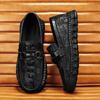 Men's Casual Shoes Crocodile Pattern Leather Men's Classic British Style Loafers Men Party Wedding Flats