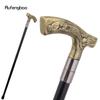 Yellow Resin Eagle Walking Cane Fashion Decorative Steel Stick Gentleman Elegant Cosplay Cane Knob Crosier 93cm