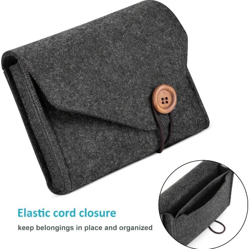 Felt Power Pack Mobile Multifunctional Data Cable Storage Bag Mobile Phone Power Bank Mouse Storage Bag