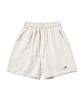 Eseulisseutyudio Lettering Sweatshirt Shorts Oatmeal